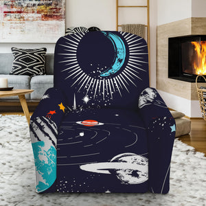 Universe Galaxy Outer Space Print Recliner Slipcover