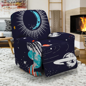 Universe Galaxy Outer Space Print Recliner Slipcover