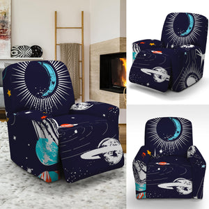 Universe Galaxy Outer Space Print Recliner Slipcover