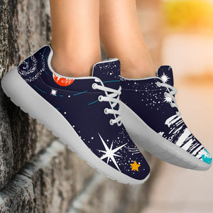 Universe Galaxy Outer Space Print Sport Shoes GearFrost