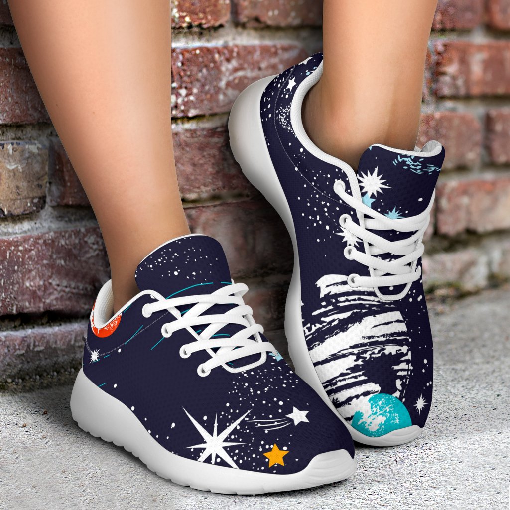 Universe Galaxy Outer Space Print Sport Shoes GearFrost