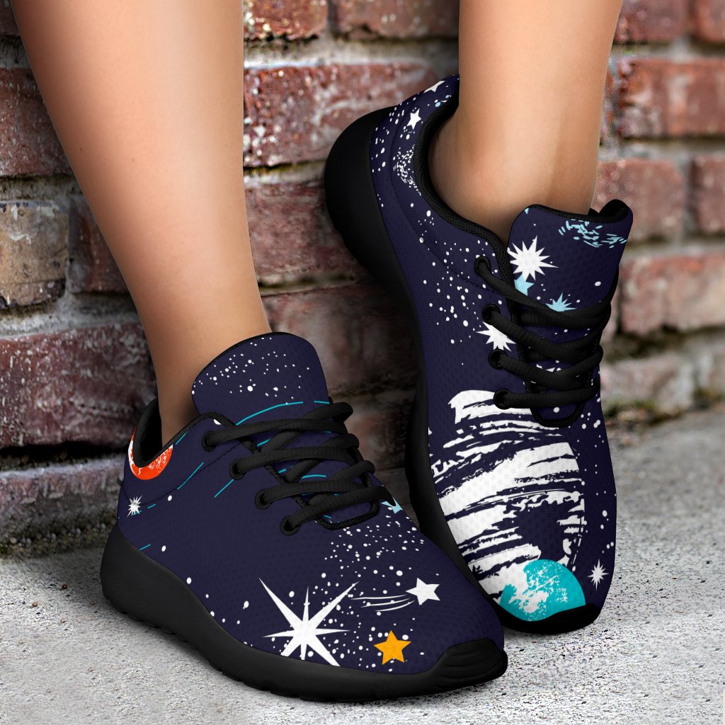 Universe Galaxy Outer Space Print Sport Shoes GearFrost