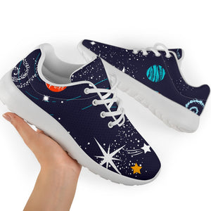 Universe Galaxy Outer Space Print Sport Shoes GearFrost