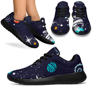 Universe Galaxy Outer Space Print Sport Shoes GearFrost