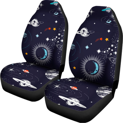 Universe Galaxy Outer Space Print Universal Fit Car Seat Covers