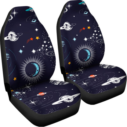 Universe Galaxy Outer Space Print Universal Fit Car Seat Covers