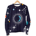 Universe Galaxy Outer Space Print Women's Crewneck Sweatshirt