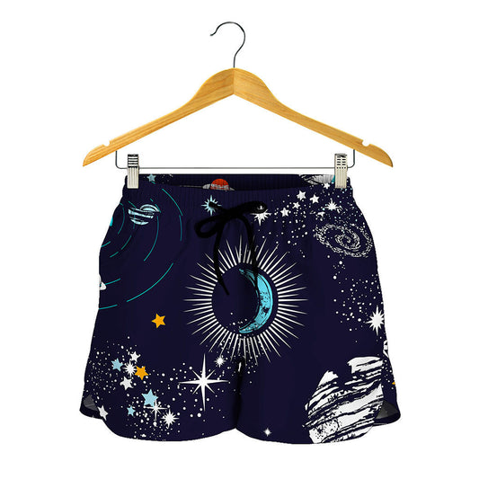 Universe Galaxy Outer Space Print Women's Shorts