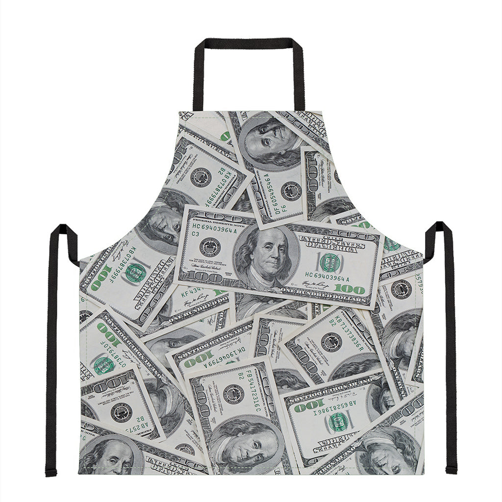 US Dollar Pattern Print Apron