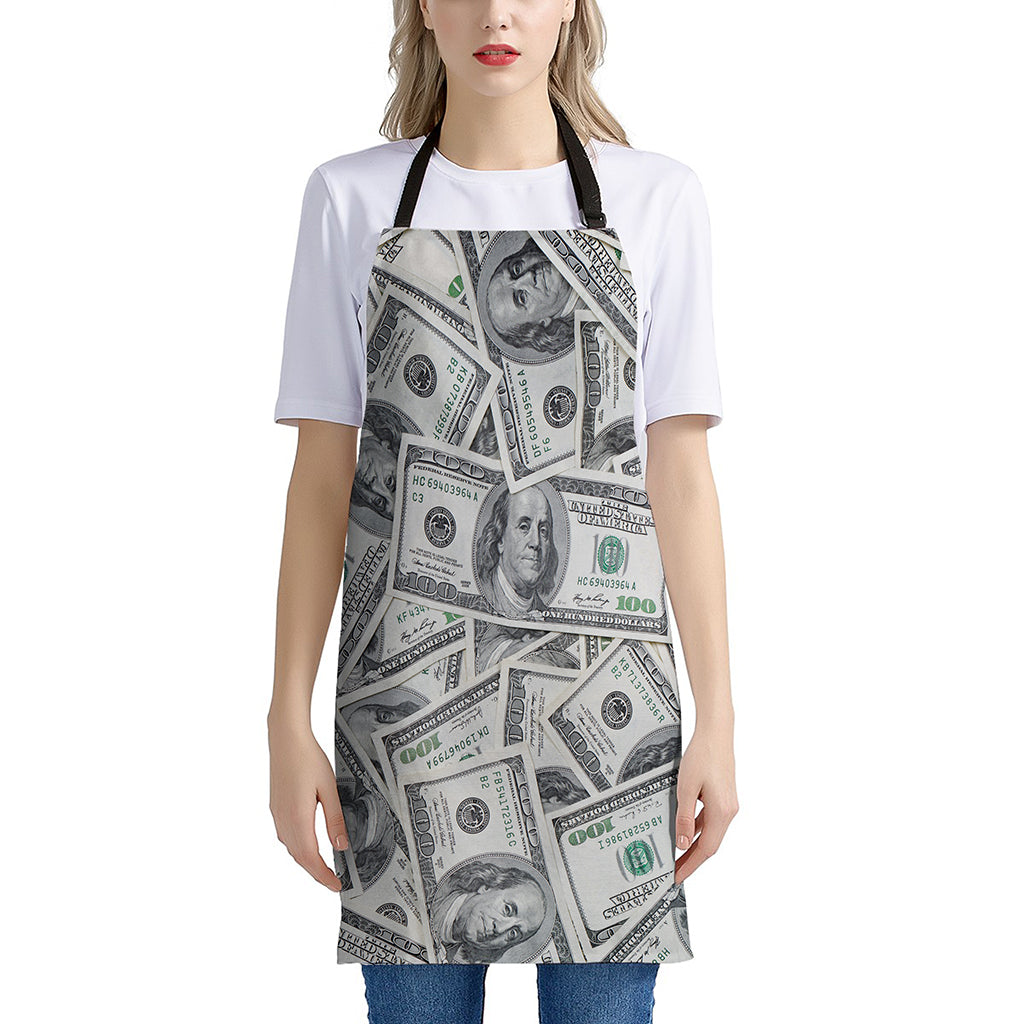 US Dollar Pattern Print Apron