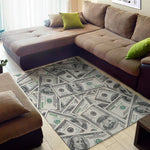 US Dollar Pattern Print Area Rug