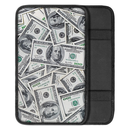US Dollar Pattern Print Car Center Console Cover