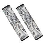 US Dollar Pattern Print Car Seat Belt Covers