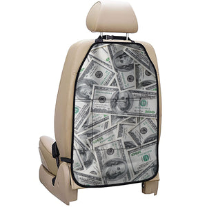 US Dollar Pattern Print Car Seat Organizers