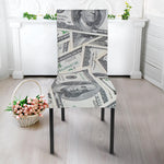 US Dollar Pattern Print Dining Chair Slipcover