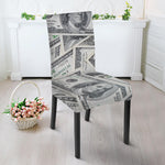 US Dollar Pattern Print Dining Chair Slipcover