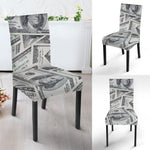 US Dollar Pattern Print Dining Chair Slipcover