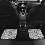 US Dollar Pattern Print Front and Back Car Floor Mats