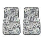 US Dollar Pattern Print Front Car Floor Mats