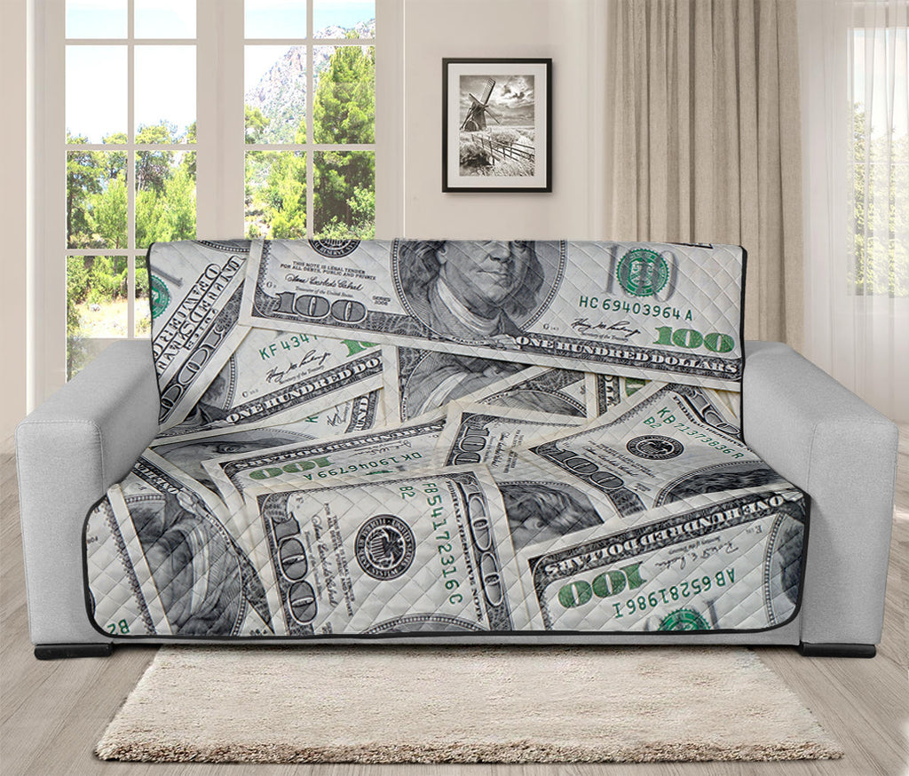 US Dollar Pattern Print Futon Protector