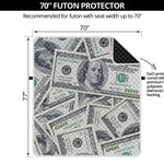 US Dollar Pattern Print Futon Protector