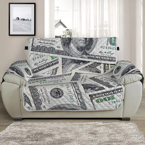 US Dollar Pattern Print Half Sofa Protector