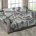 US Dollar Pattern Print Loveseat Protector