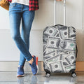 US Dollar Pattern Print Luggage Cover