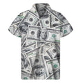 US Dollar Pattern Print Men's Short Sleeve Shirt