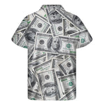 US Dollar Pattern Print Men's Short Sleeve Shirt