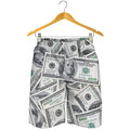 US Dollar Pattern Print Men's Shorts