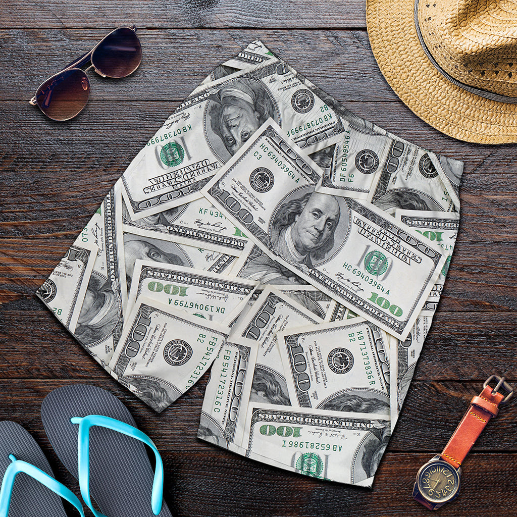 US Dollar Pattern Print Men's Shorts