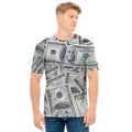 US Dollar Pattern Print Men's T-Shirt