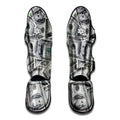 US Dollar Pattern Print Muay Thai Shin Guards