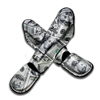 US Dollar Pattern Print Muay Thai Shin Guard