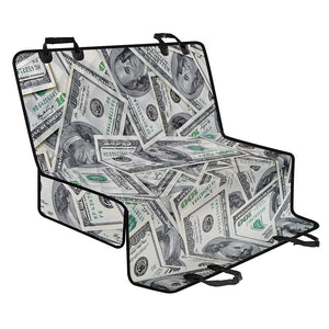 US Dollar Pattern Print Pet Car Back Seat Cover