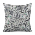 US Dollar Pattern Print Pillow Cover