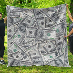 US Dollar Pattern Print Quilt