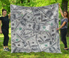 US Dollar Pattern Print Quilt