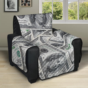 US Dollar Pattern Print Recliner Protector