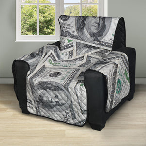 US Dollar Pattern Print Recliner Protector