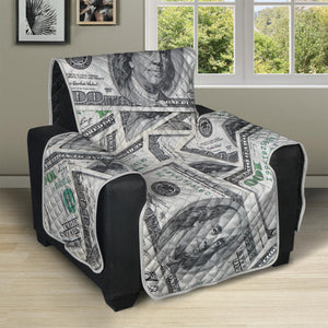 US Dollar Pattern Print Recliner Protector