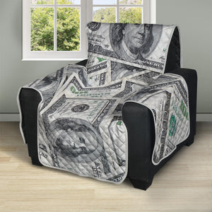 US Dollar Pattern Print Recliner Protector