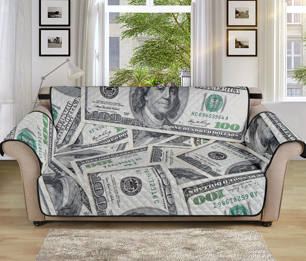 US Dollar Pattern Print Sofa Protector