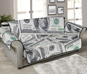 US Dollar Pattern Print Sofa Protector