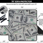 US Dollar Pattern Print Sofa Protector