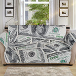 US Dollar Pattern Print Sofa Protector