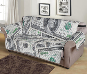 US Dollar Pattern Print Sofa Protector