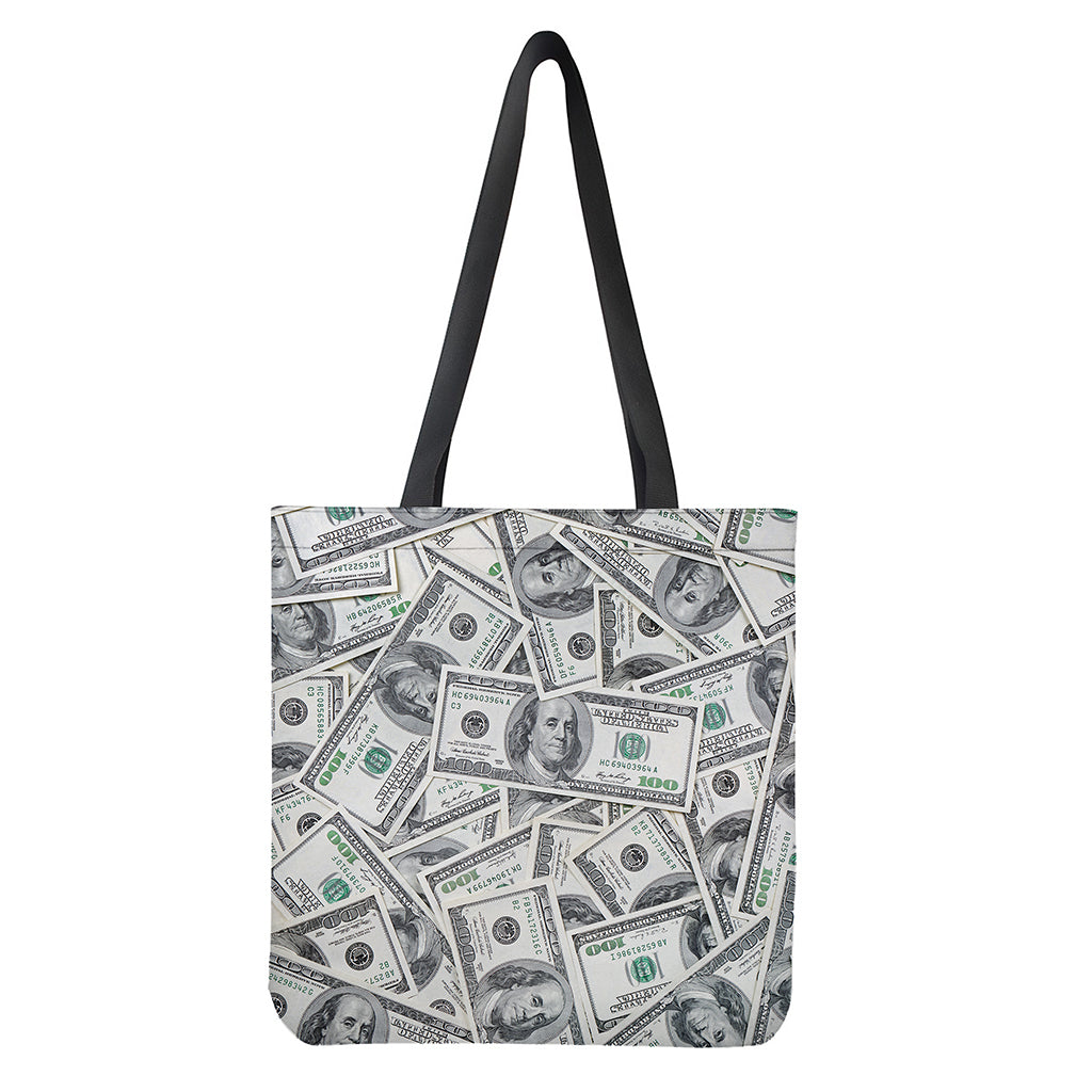 US Dollar Pattern Print Tote Bag