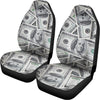 US Dollar Pattern Print Universal Fit Car Seat Covers